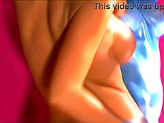 Eva Angelina strips off lingerie to masturbate with a dildo. She fingers her shaved pussy to orgasm.