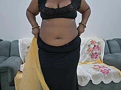 hey aunty why are you showing off those tits in your desi saree