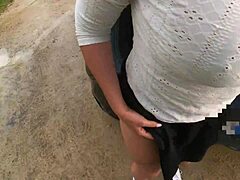 Oh man, I got caught by this stranger in the public park while flashing my natural tits and ass, it was so exciting but kinda scary too...