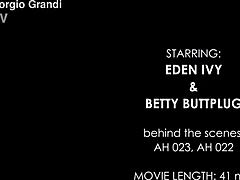 Behind scenes betty buttplug eden ivy anal fisting double penetration gagging