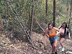 I was jogging in the mountains with my friend when I got hurt and the ranger fucked me