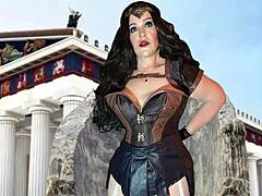 hey, check out granny diana as the greek cocksucking wonder goddess in close-up action