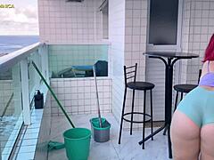 I Hired This Maid And She's So Naughty In Mini Shorts Making Me Wild!