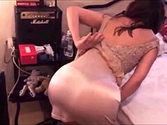 T 06 - French Slut Fucked With Satin Purple Fetish Panties