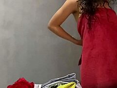 colombian fitness model with big natural tits strips in public outdoor dress for athletic show