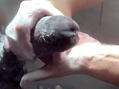 this horny college white girl is totally worshipping a huge bbc in the shower.