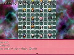 Big tits and ass get cum from blowjob, handjob, and footjob in femdom paradise