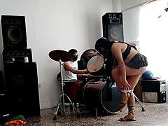 Latina Curvy Babe Dances Stripping with Huge Ass Shaking in Homemade Fetish Roleplay.