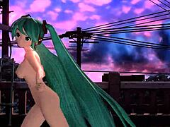Hatsune Miku nude mod reveals big tits and ass in solitary envy project