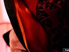 I'm pounding my girlfriend hard in her sexy cosplay outfit with my monster cock deep inside her shaved pussy