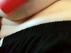 Gretala displays extreme nipple excitement on huge natural tits
