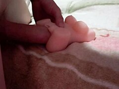 The guy cums hard inside his stepmom after rough anal 