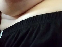 Gretala displays extreme nipple excitement on huge natural tits
