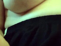 Gretala displays extreme nipple excitement on huge natural tits