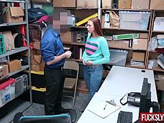 Ornella Morgan Teases Officer With Pussy Licking And Riding In Office After Stealing