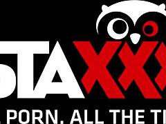 Firefighter Vanessa Slides Down That Thick Black Pole