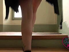 naomie, a young french brunette amateur, teases as a seductive slut loving anal assfucking.