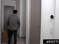 adult time - bored babe breezy bri caught pillow humping by stepdad