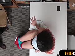 Brunette Chick Gets Rough Fucked From Behind On Cctv In Doggystyle Petite Teen Reality Shop Scene