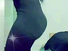 The ebony woman wore tight leggings that highlighted her big ass. It felt softer than a water bed.