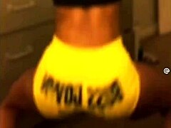 The ebony woman wore tight leggings that highlighted her big ass. It felt softer than a water bed.