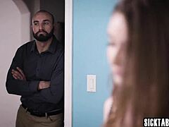 Sleazy Big Cock Pounds Sexy Teen 18+ Laney Grey Hard After She Strips Naked.