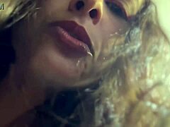 Dominating cuckold as personal ashtray in bold Latina solo fetish with tattoos and natural tits