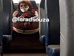 Oh my god, watch Indian crossdresser slut Lara Dsouza get wild in her sexy bus video part 2!