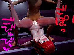 oh god, nino gets flipped over and pounded hard while taking that intense torment...