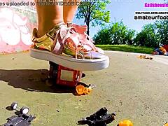 Kati's Toy Car Crush Trample Giantess Crushing Toys