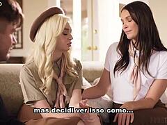 Taboo couple fucks ass with escoteira in intense session