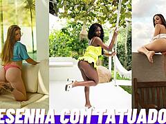 resenha com tatuado 7 features brazilian prostitute in anal masturbation