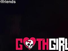 Charlotte mae gets roughly fucked in those fishnets by her tattooed friend, earning that facial in hardcore goth action. Her shaved pussy takes it all.