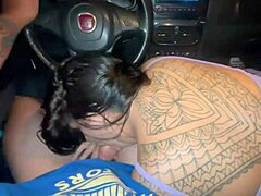 Amateur Blowjob In Car With Big Cock And Tits Leads To Ticket