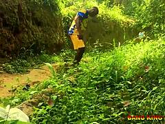 Intense Halloween Hardcore Action On Local Road