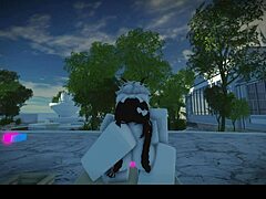 Passionate feelings surge while fucking Italian girl in Roblox part 2