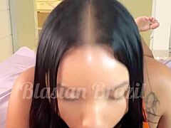 Young Japanese Intern Lina Nakamura Tries Lingerie and Rides John Coffee Bareback in POV Sextape