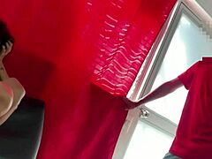 want to see this natural body colombian stepsister distracted by big cock in lingerie miniskirt?