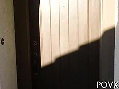 Sexy Christy Mack bends over for hardcore doggystyle cock fucking in nasty blowjob contest