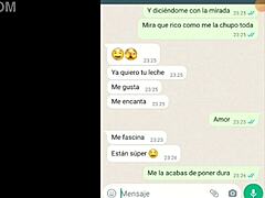 my girlfriend tastes the cum and says she loves it 😘