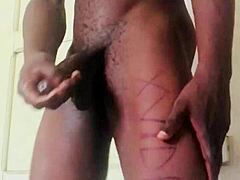 Hey you gotta see this big dick jerk session with that amateur going wild on his monster cock