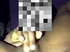 Anal masturbation with wet pussy fingering and big clit toys