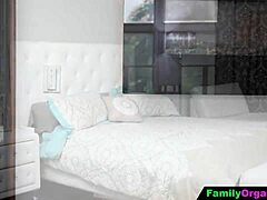 come on, this tiny 18+ stepsister dares her stepbrother to join her in bed for rough missionary fucking and cheating orgasm