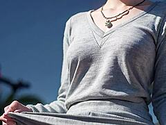 I feel so aroused seeing your panties under that short skirt in upskirt view