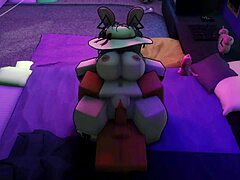 Roblox Bunnygirl Roommate Craves Huge Cock Blowjob and Creampie in 3D Dorm Fun!