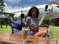 My Husband Jerks Off To Me Fucking A Stranger In Our House With Cum And Deepthroat