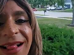 Am I a good sissy slut crossdressed outside smoking at 6am after all-nighter?