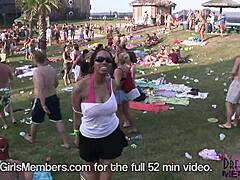 whoa, spring break turns epic with wild flashing parties and intense hardcore fucking outdoors 😈