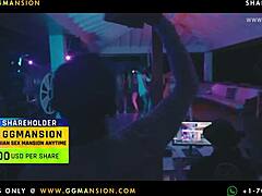 Redhead in bodysuit gets her wet pussy soaked at GGMansion