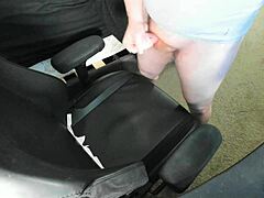 hey, watch this ginger unleash a massive cum explosion right on that chair?